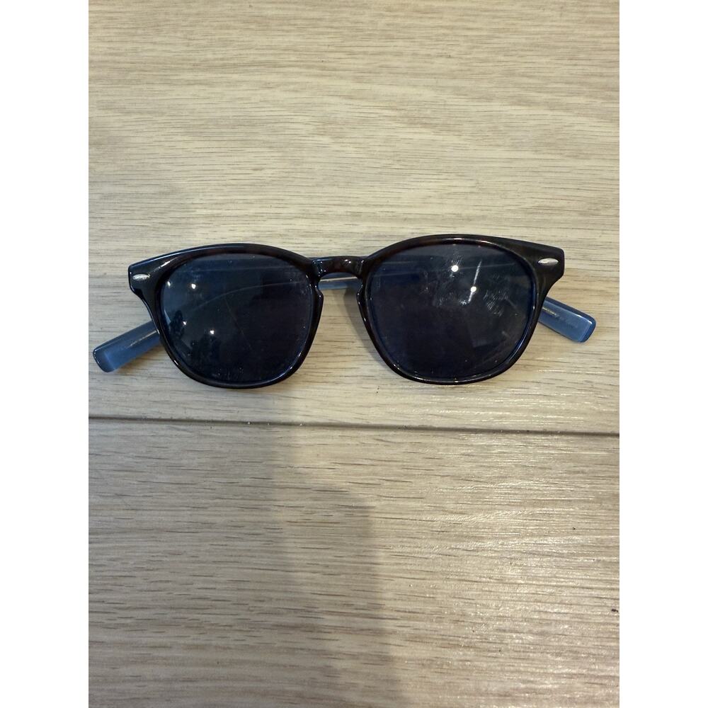 Banana Republic Polarized Sunglasses Blue Black Frames Susan 54-17-120